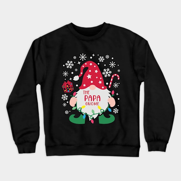 The Papa Gnome Funny Christmas Matching Family Group Christmas Pajamas T-Shirt. Crewneck Sweatshirt by DakhaShop